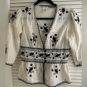 Cotton embroidered blouse